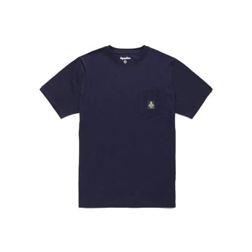 RefrigiWear t-shirt uomo pierce t22600je9101 blu girocollo logo taschino pe24 xl