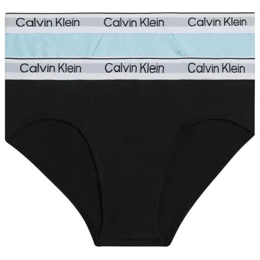 Calvin Klein 2pk brief b70b700466 slip, rosso (medievalred/pvhblack), 10-12 anni bambini e ragazzi
