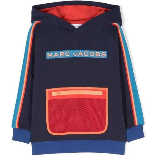 Marc Jacobs felpa con cappuccio per ragazzo in cotone blu