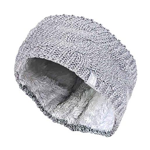 Heat Holders - donna fascia per capelli in maglia per invernale/inverno (one size, grey)