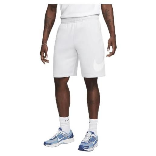 Nike bv2721-043 sportswear club pantaloncini uomo pure platinum/white/white taglia xl-t