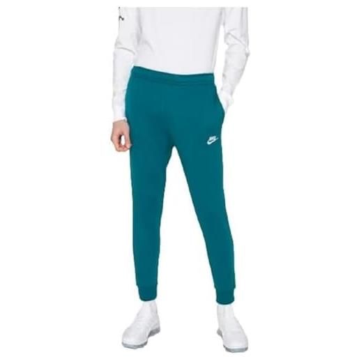 Nike bv2671-346 m nsw club jggr bb pantaloni sportivi uomo jade ice/jade ice/white taglia xs