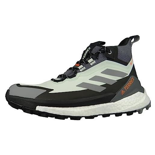 Adidas terrex free hiker 2 gtx, sneaker uomo, linen green/grey three/impact orange, 45 1/3 eu