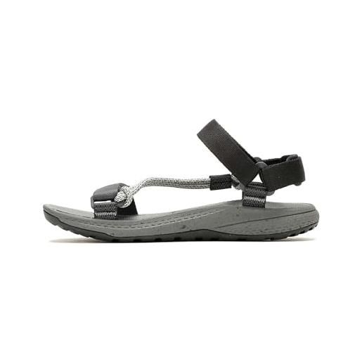 Merrell bravada 2 strap, sandalo sportivo donna, nero, 43 eu
