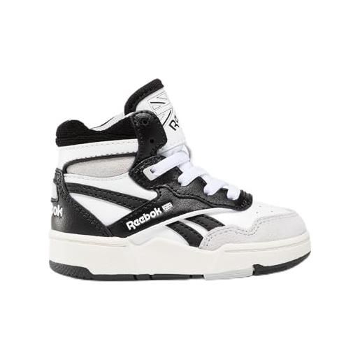 Reebok bb 4000 ii mid, sneaker unisex-bimbi 0-24, white/vecred/black, 22.5 eu