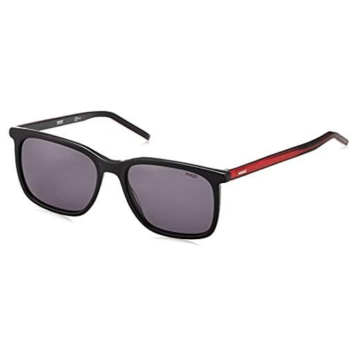 HUGO hg 1027/s occhiali da sole, nero rosso, 55 uomo