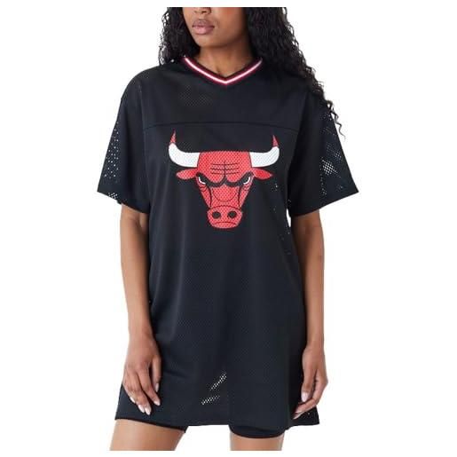 New Era maglia da donna oversize chicago bulls mesh, nero , s