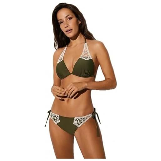 YSABEL MORA bikini triangolo push-up slip basso art. 82539-2, verde