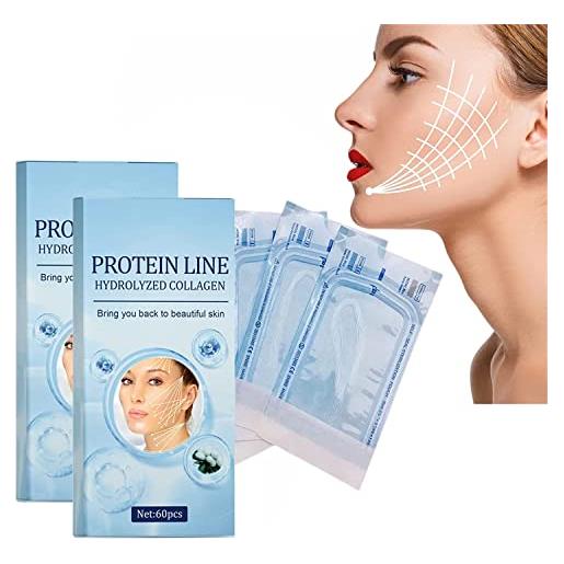 Hehimin instalift - set di 60 fili proteici solubili coreani, 1 scatola, filo di collagene assorbibile per lifting facciale (2 scatole)