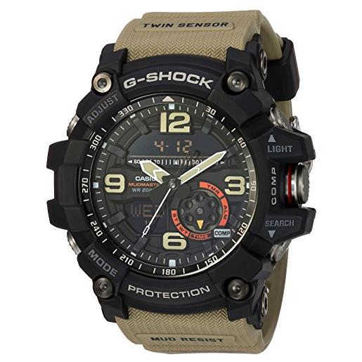 Casio g-shock mudmaster gg-1000-1a5 - orologio da uomo analogico-digitale con cinturino in resina, colore: nero