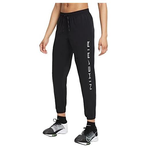 Nike dd4145 w nk air df pant 7/8 pantaloni sportivi donna black/white/reflective silv m