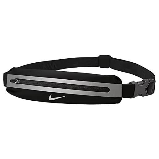 Nike slim, cintura di borsa unisex adulto, black/black/silver, taglia unica