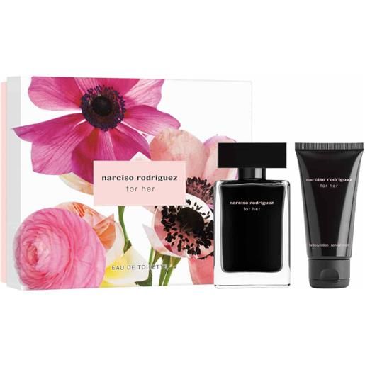 For Her narciso rodriguez For Her edt confezione 50 ml eau de toilette + 50 ml body lotion