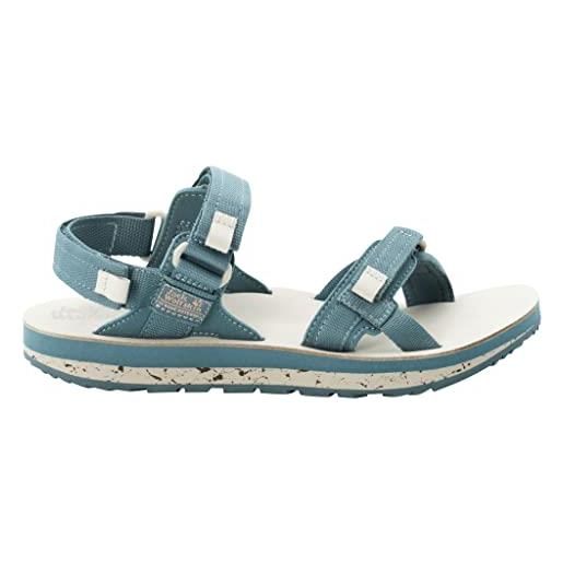 Jack Wolfskin outfresh deluxe sandal w, sandlai sportivi donna, rosso (carbernet/champagne 2136), 39.5 eu