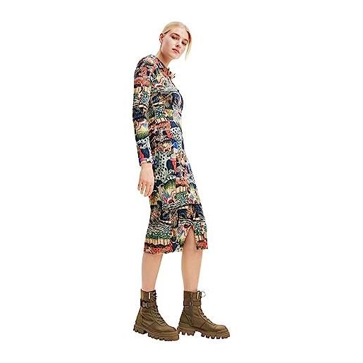 Desigual vest_tapestry-lacr dress, marrone, l donna