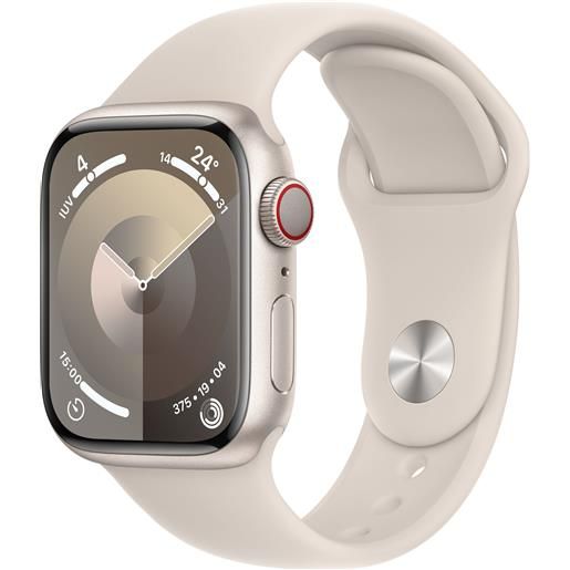 Apple smartwatch Apple watch series 9 41 mm digitale 352 x 430 pixel touch screen 4g beige wi-fi gps (satellitare) [mrhp3qf/a]