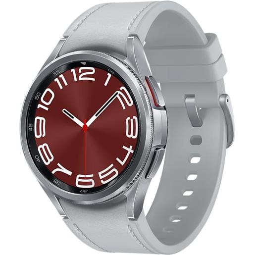 Samsung galaxy watch6 classic sm-r950nzsadbt smartwatch e orologio sportivo 3,3 cm (1.3) oled 43 mm digitale 432 x pixel touch screen argento wi-fi gps (satellitare) [sm-r950nzsadbt]