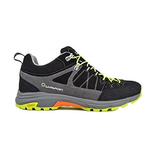 Garsport fast hike low tex, scarpa da trekking uomo, nero antracite, 39 eu