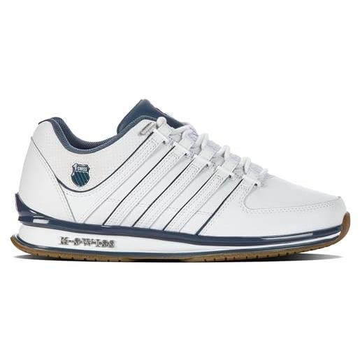 K-Swiss rinzler, scarpe da ginnastica uomo, white orion blue gum, 49 eu