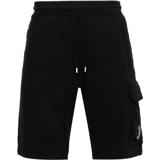C.P. Company shorts sportivi con applicazione - nero