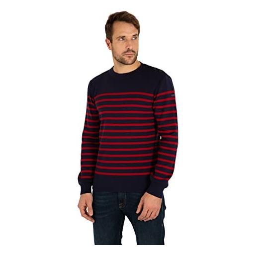 Armor-lux armor lux groix maglione, navy/peperoncino, s uomo