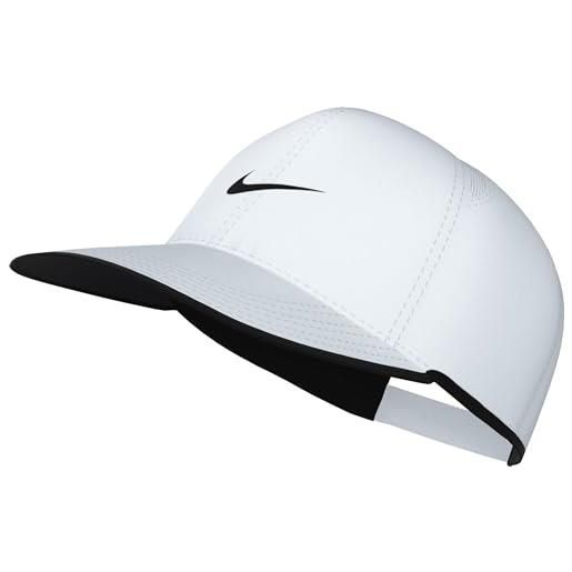 Nike k nk df club cap us cb fthlt cappello, bianco/nero/nero, taglia unica unisex-bambini e ragazzi
