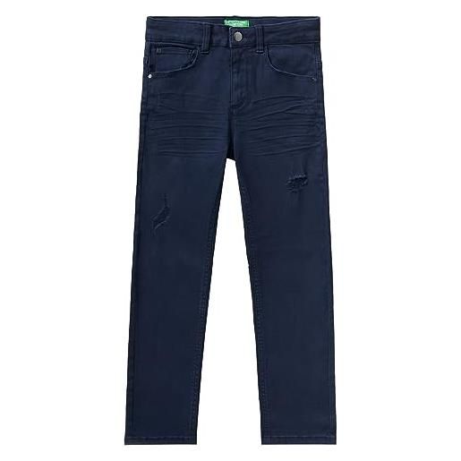 United Colors of Benetton pantalone 4ucvce02q, jeans bambini e ragazzi, blu 852, xl
