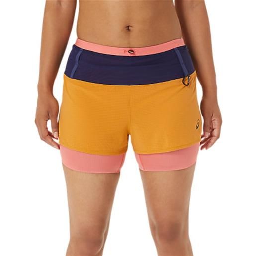 Asics fujitrail 2-in-1 shorts - donna