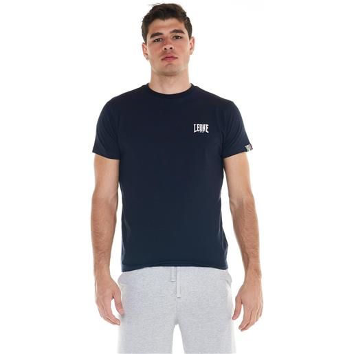 Leone t-shirt manica corta basic blu navy da uomo