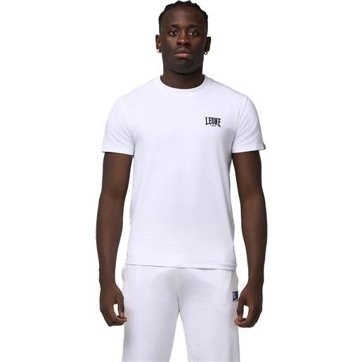 Leone t-shirt manica corta basic bianca da uomo