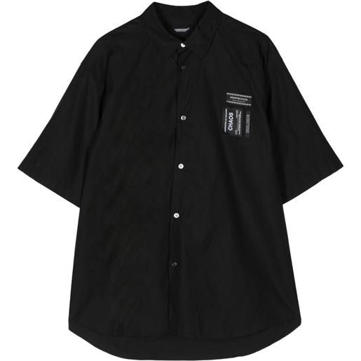 Undercover camicia con logo - nero