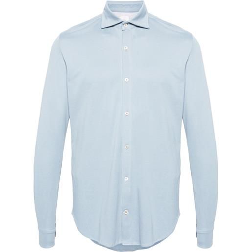 Eleventy camicia con colletto classico - blu