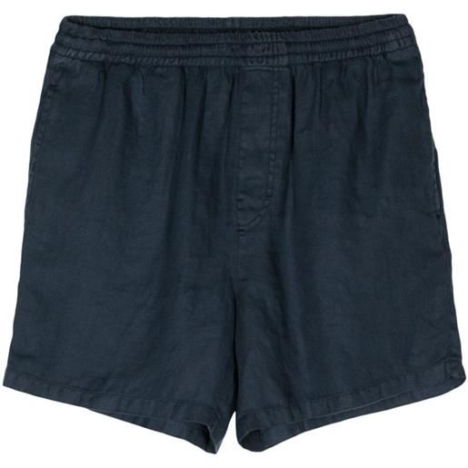 ASPESI drawstring hemp shorts - blu