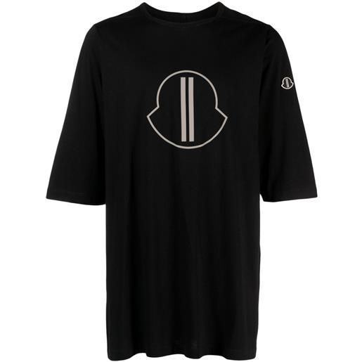 Moncler + Rick Owens t-shirt ss level - nero