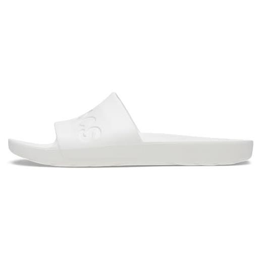 Crocs sandalo slide unisex, bianco, 37/38 eu