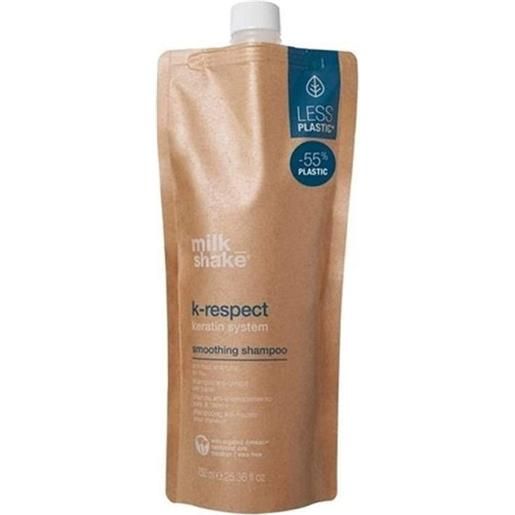 milk_shake k-respect smoothing shampoo 750ml - shampoo anti-crespo di matenimento trattamento lisciante