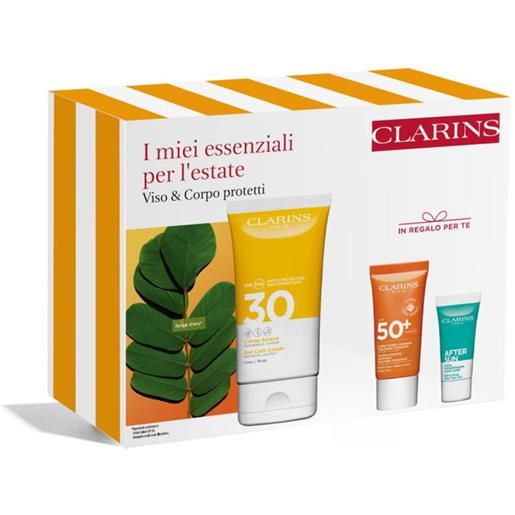 Clarins sun care cofanetto body cream spf 30 150 ml