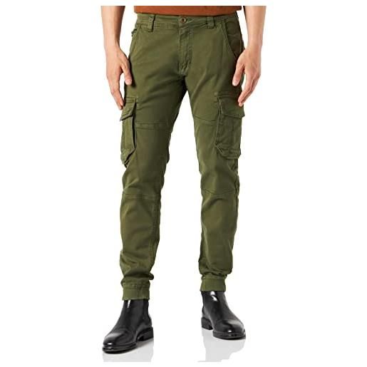 Alpha industries army pantaloni cargo da uomo, dark olive, 31 w