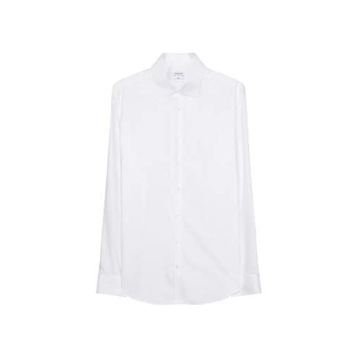 Seidensticker Seidensticker herren business hemd slim fit, camicia formale uomo, bianco (weiß 01), 43