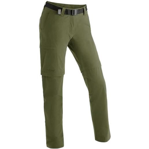 Maier Sports inara slim zip pants verde s / regular donna