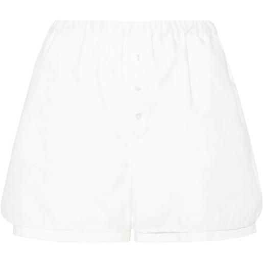 Marco Rambaldi layered poplin shorts - bianco