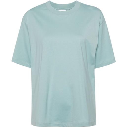 Stockholm Surfboard Club logo-print organic cotton t-shirt - blu