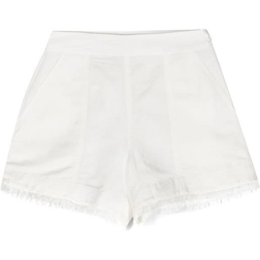 Simkhai frayed short shorts - bianco