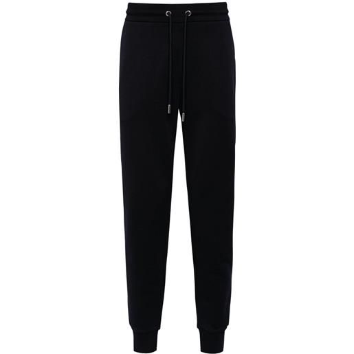 Moncler tapered cotton track pants - blu