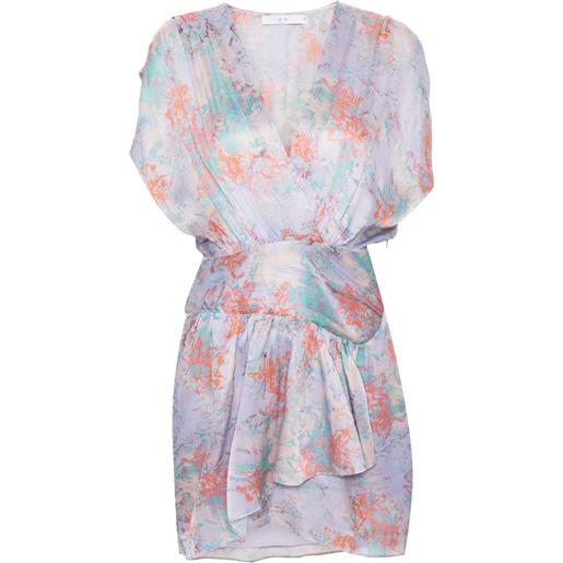 IRO tissina floral-print mini dress - viola