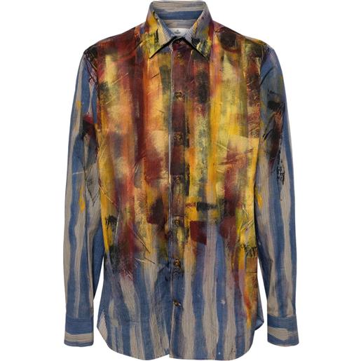 Vivienne Westwood ghost painterly-print cotton shirt - giallo