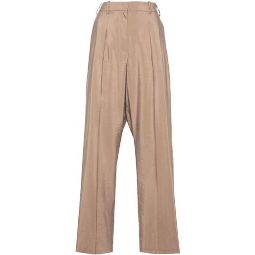 JOSEPH high-waisted tapered trousers - marrone
