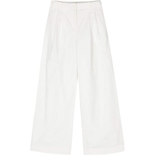 Simkhai wide-leg textured trousers - bianco