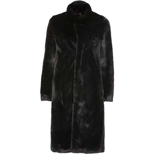 Unreal Fur cappotto in finta pelliccia raven - nero