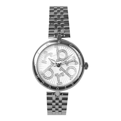 Roccobarocco watch- diamonds- rb. 4878l-05m donna silver